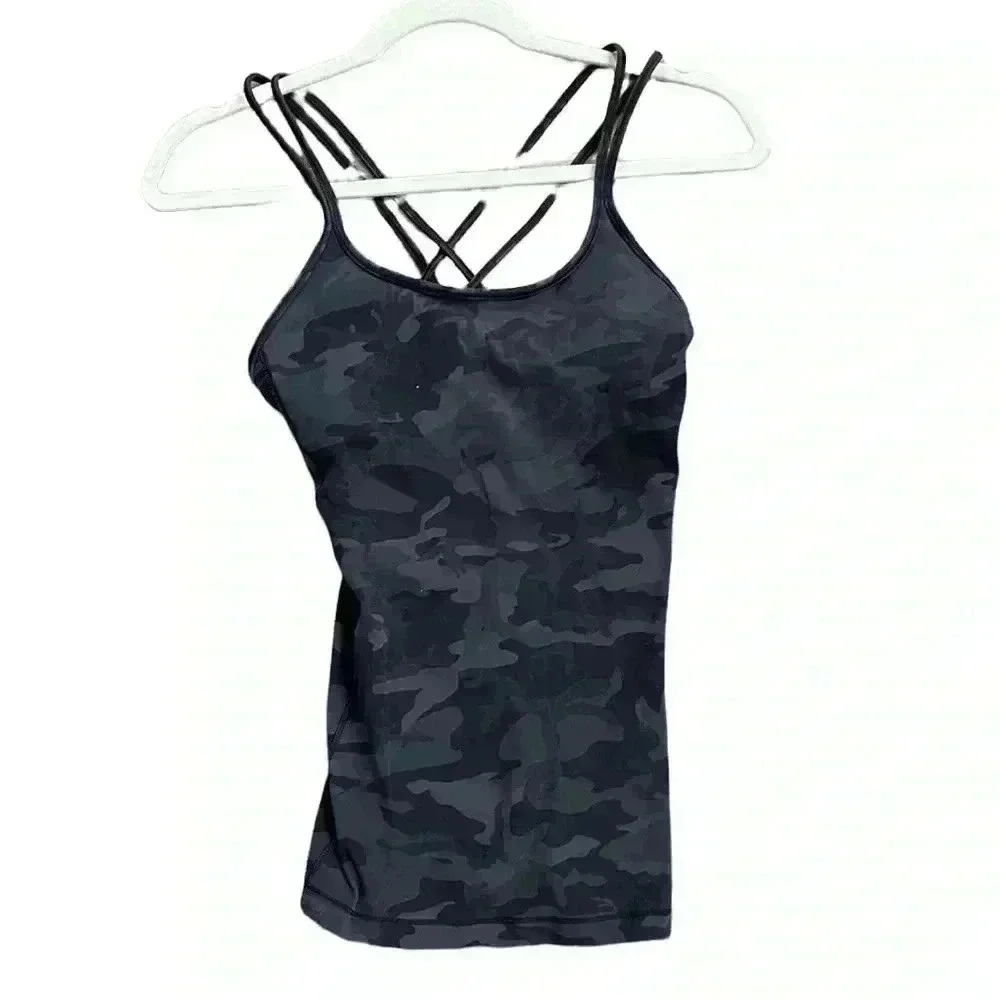 Lululemon Free To Be Tank Nulu Incognito Camo Size 4